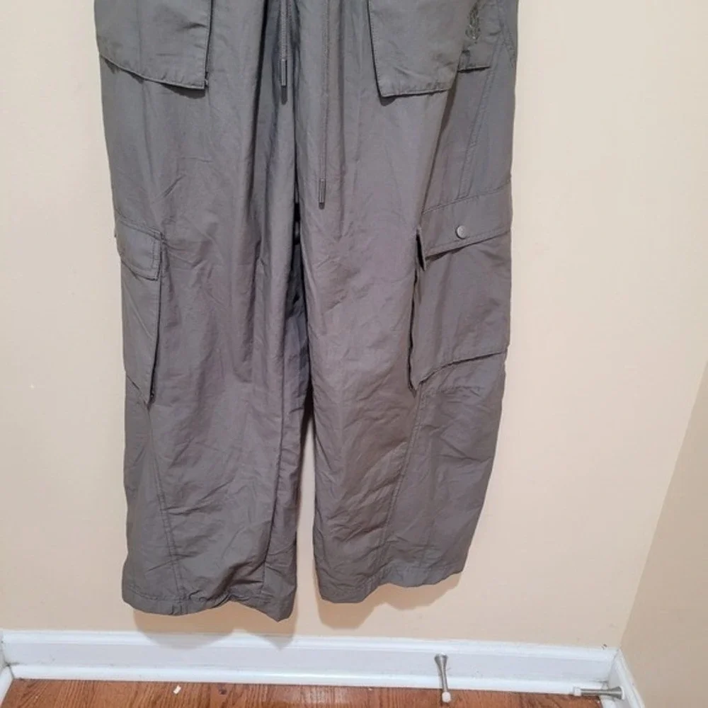 Free People Movement‎ Utility Cargo Strapless Jumpsuit pewter womens Shot clock - Picture 5 of 13